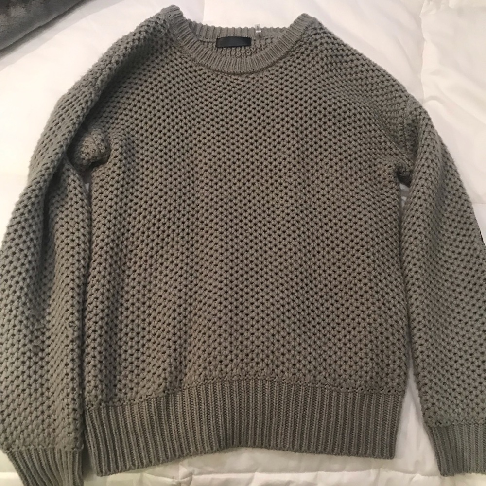100% ACRYLIC SWEATER - grey SIZE SMALL